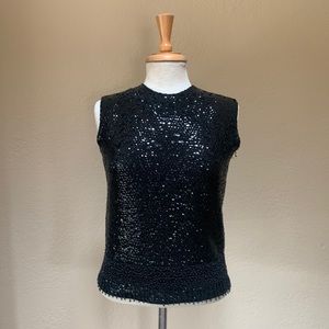 Gorgeous vintage 60’s Mod sequined and beaded evening top